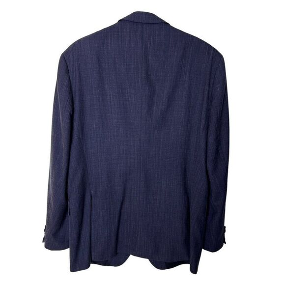 Hugo Boss Men's Blazer Made In Romania Silk Linen Wool Blend Navy Size 40R - Picture 8 of 11